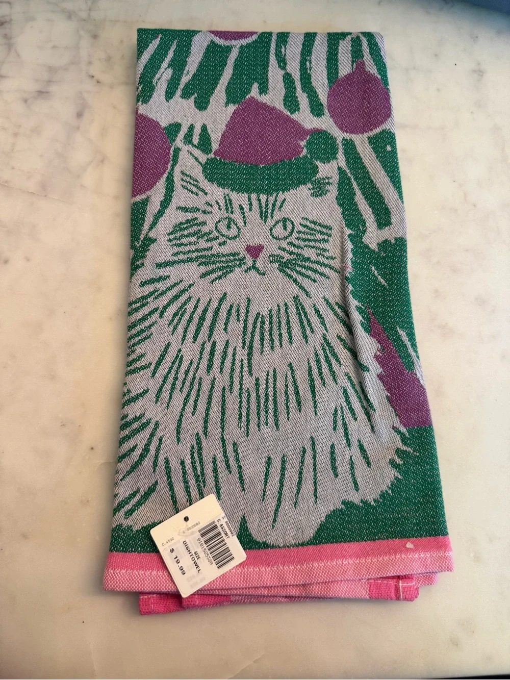 NWT Anthropologie Pop Art Pets Jacquard Dish Towels Set of 2